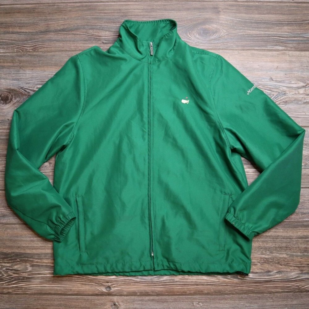 Masters Collection Green Lightweight Full Zip Windbreaker Jacket Womens Size L
